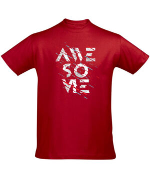 Tričko pánské červené Awesome