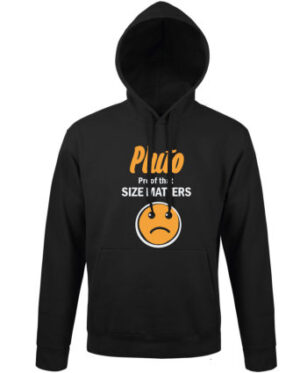 Mikina dámská černá Never forget PLUTO