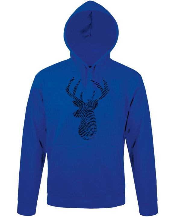 Mikina pánská modrá Deer Fingerprint