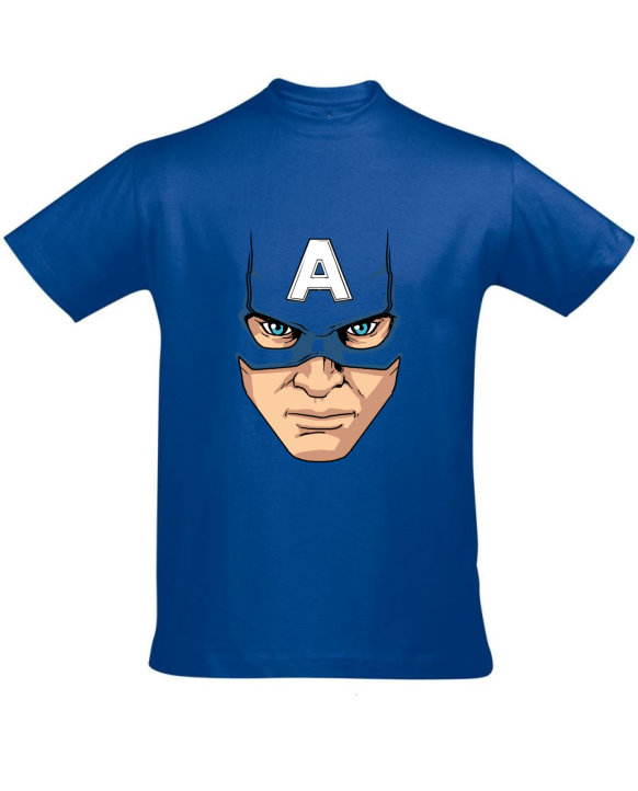 Tričko pánské modré Captain America