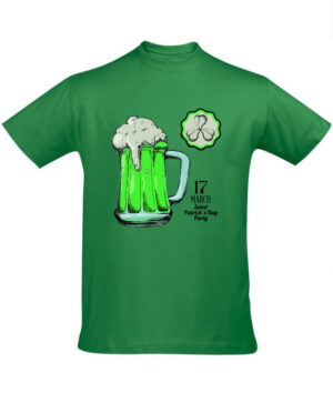 Tričko pánské zelené St Patricks day party
