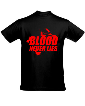 Tričko pánské černé Blood never lies