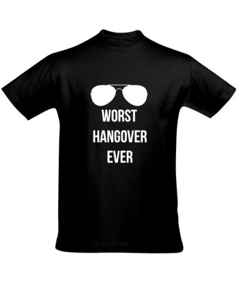 Tričko pánské černé Worst Hangover Ever