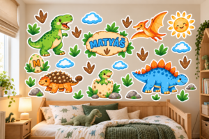 Samolepky na zeď Dinosauři se jménem