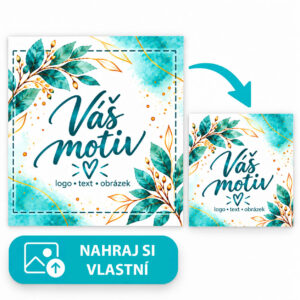 PVC samolepka vlastní motiv - čtverec - 4x4cm